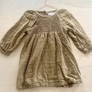 Zara Girls Green Dress